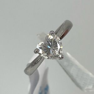 1ct Heart Cut Moissanite Adjustable Elegant Ring